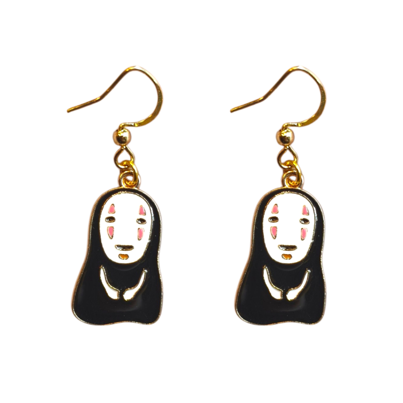 Aretes Anime Kaonashi Sin cara El viaje de Chihiro Studio Ghibli