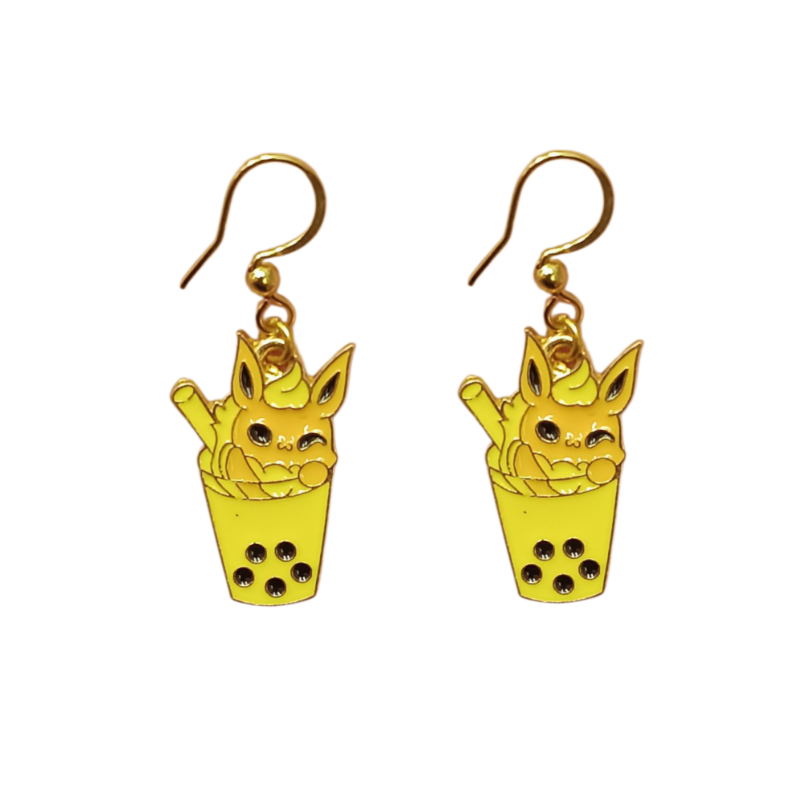 Aretes Pokemon Flareon Bubble Tea