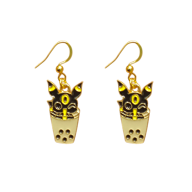 Aretes Pokemon Umbreon Bubble Tea