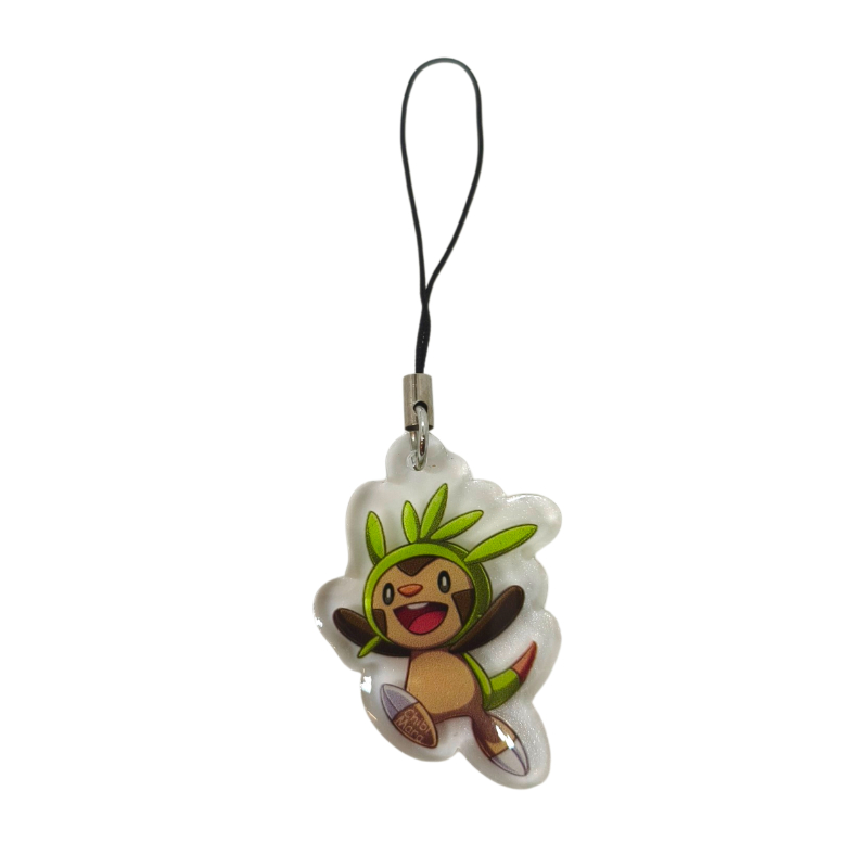 Charm Acrílico Pokemon Chespin Chibi Mara