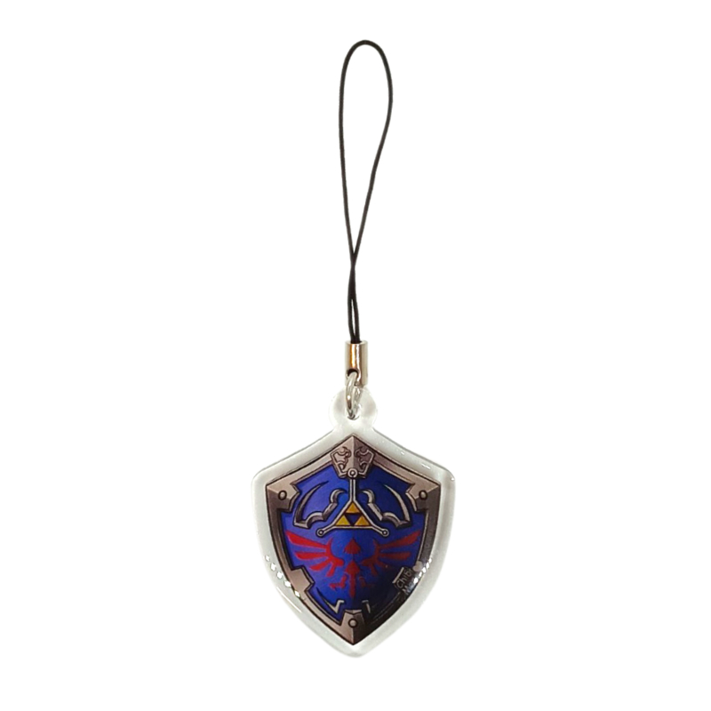 Charm Acrílico The Legend of Zelda Escudo Hylean Chibi Mara