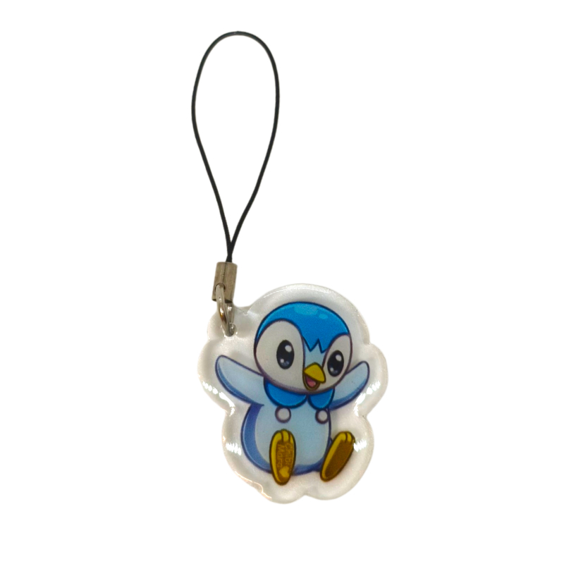 Charm Acrílico Pokemon Piplup Chibi Mara