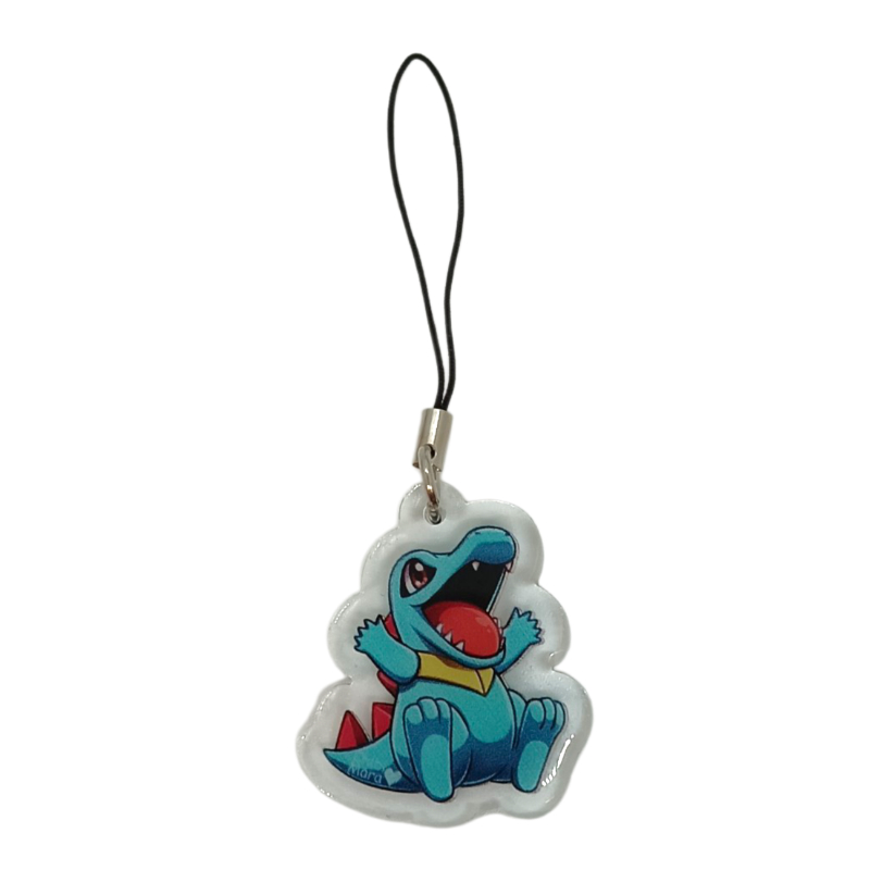 Charm Acrílico Pokemon Totodile Chibi Mara