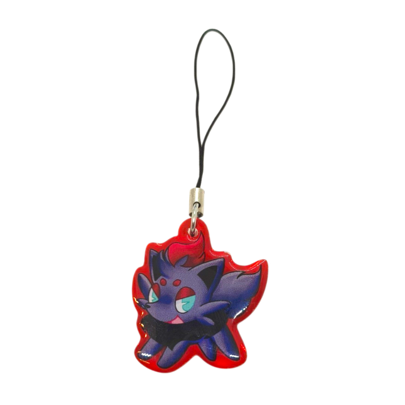  Charm Acrílico Pokemon Zorua Rainn Paper