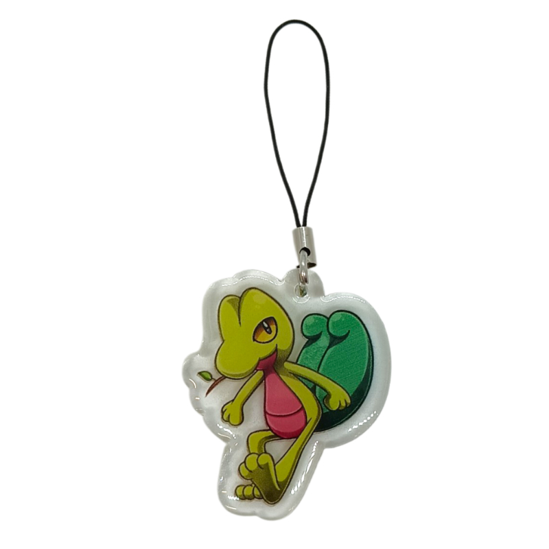 Charm Acrílico Pokemon Treecko Chibi Mara