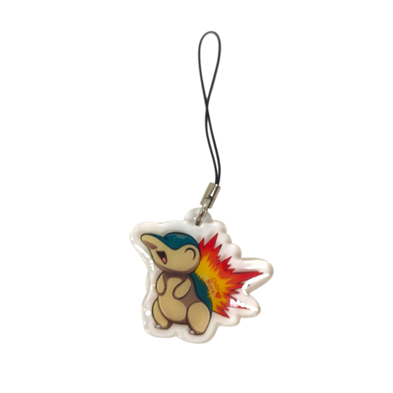  Charm Acrílico Pokemon Cyndaquil Chibi Mara