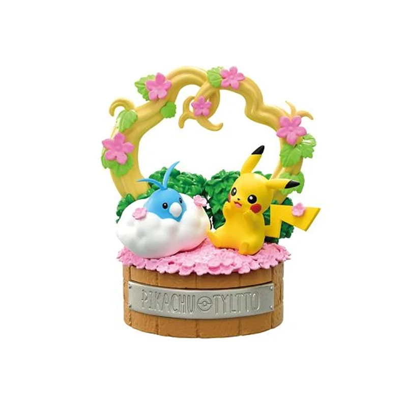 Figura Pokemon Swablu y Pikachu Re-Ment Peaceful Moments! 