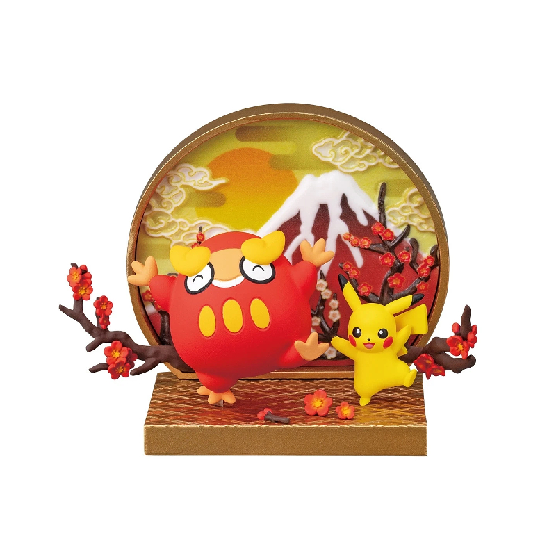  Figura Pokemon Darumaka y Pikachu Re-Ment Wanomado