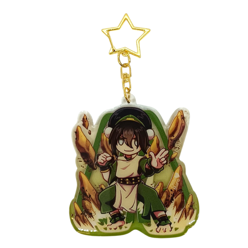   Llavero Acrílico Anime Toph Beifong Avatar The Last Airbender Chibi Mara
