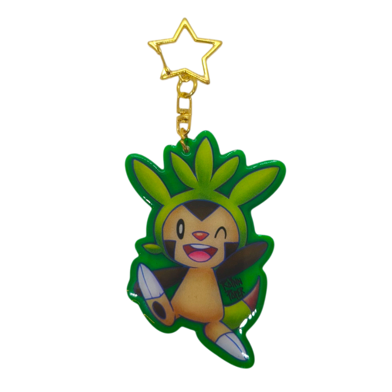  Llavero Acrílico Pokemon Chespin Rainn Paper