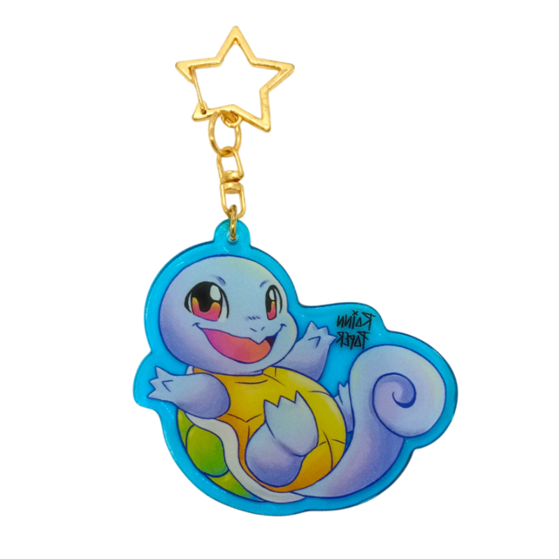 LLavero Acrílico Pokemon Squirtle Rainn Paper