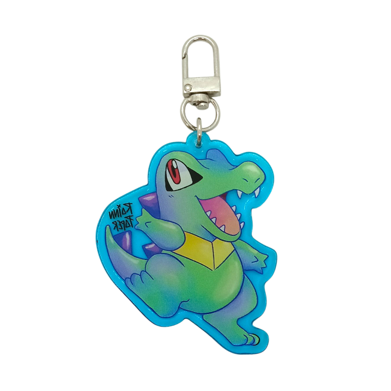 LLavero Acrílico Pokemon Totodile Rainn Paper