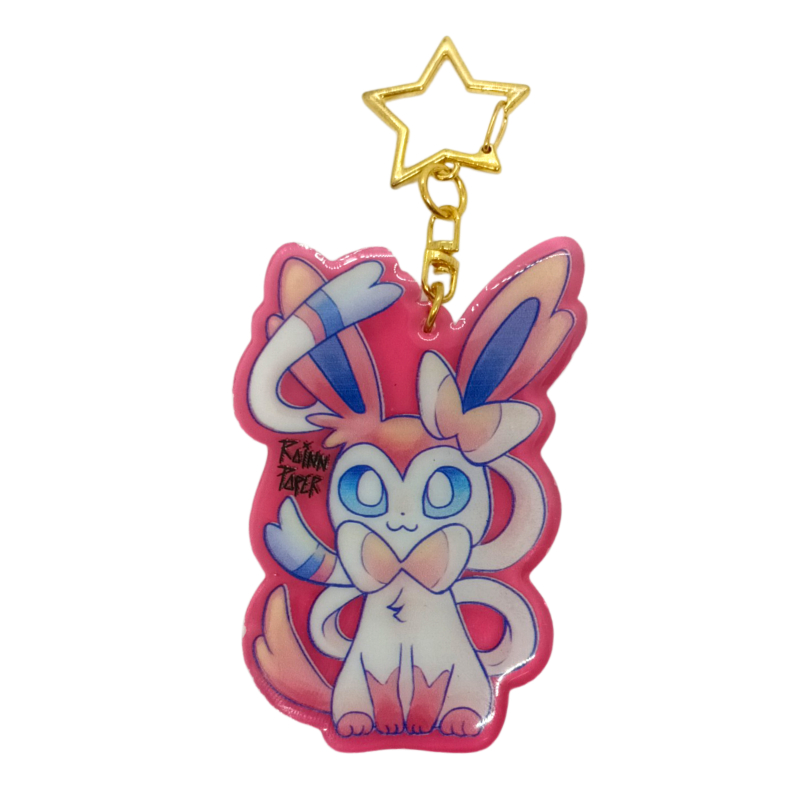  LLavero Acrílico Pokemon Sylveon Rainn Paper