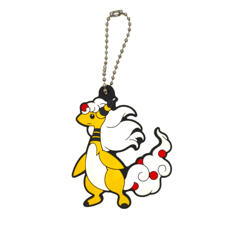  LLavero Silicona Pokemon Mega Ampharos Pokémon Rubber Mascot 