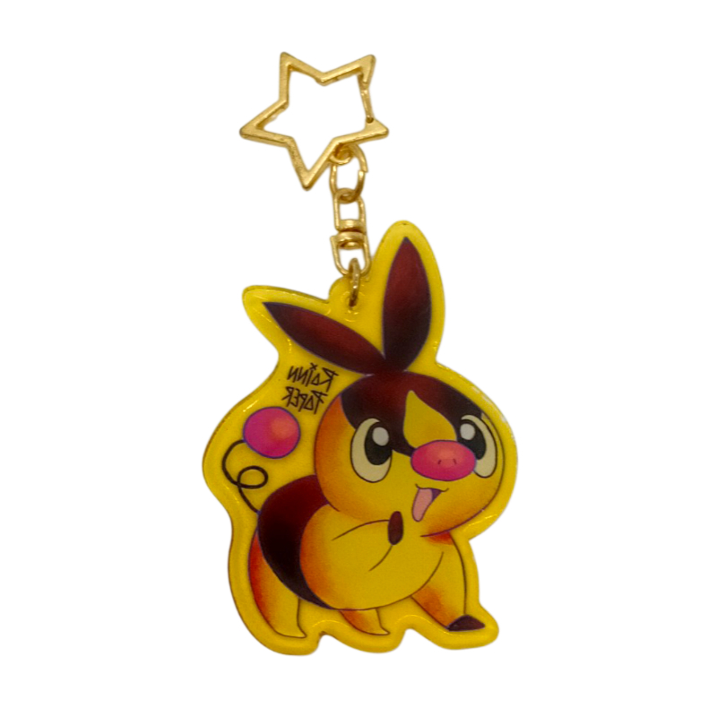  LLavero Acrílico Pokemon Tepig Rainn Paper