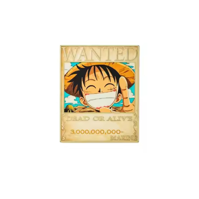 Pin Anime Monkey D. Luffy Cartel SE BUSCA One Piece