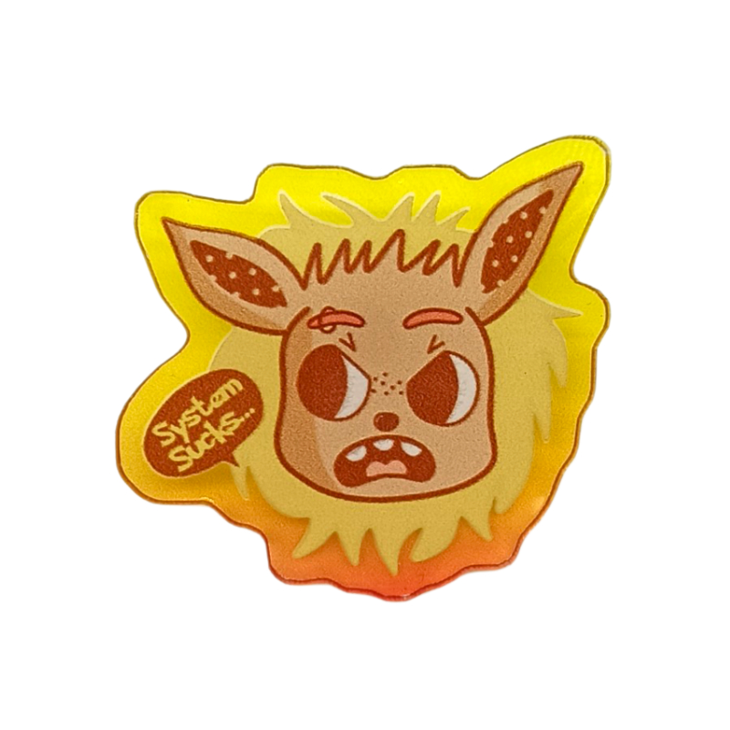 Pin Acrílico Pokemon Eevee Punkigrrl