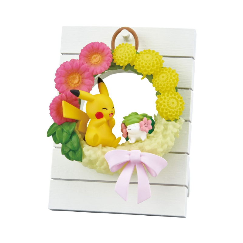 Figura Pikachu & Shaymin Re-ment Happiness Wreath