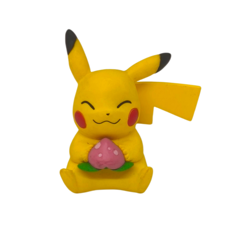  Figura Pokemon Pikachu sentado con baya Tomy Arts