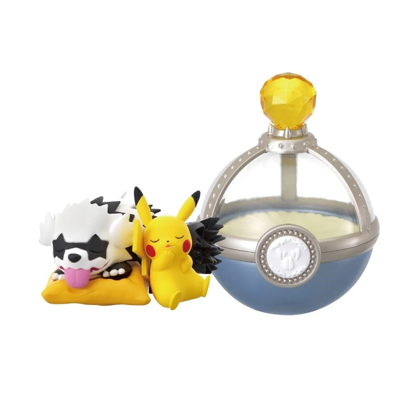 Figura Pokemon Zigzagoon de galar y Pikachu Re-Ment Pokémon Dreaming Case 4: Lovely Midnight Hours (Sin Caja)