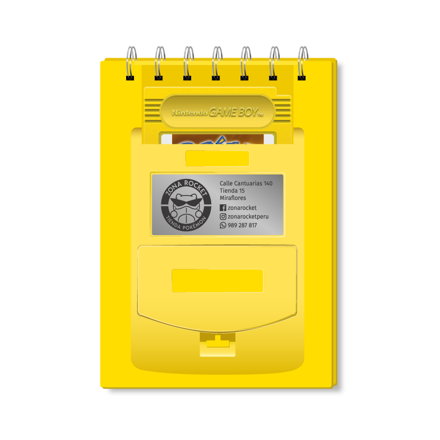 Libreta Game Boy Amarillo