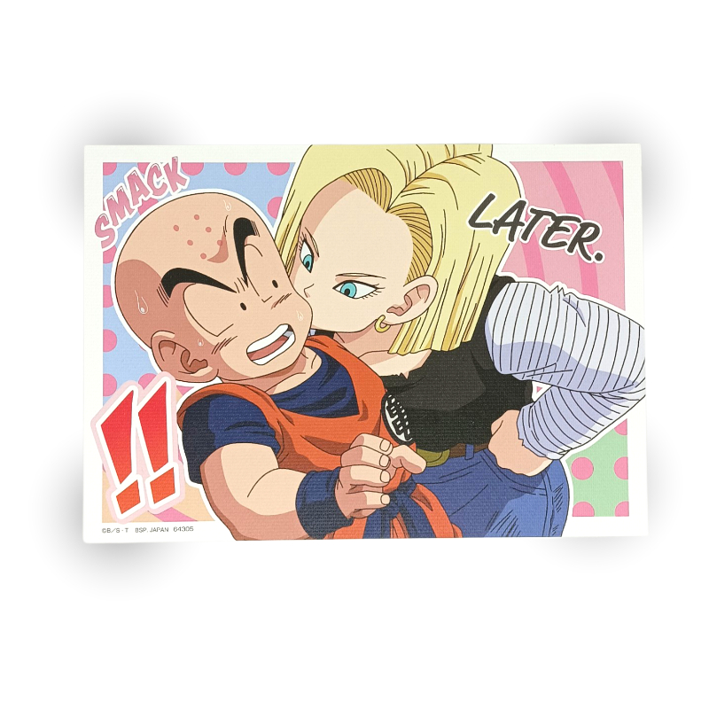 Lienzo C-18 y Krillin Dragon Ball Z - "Future Conflict"