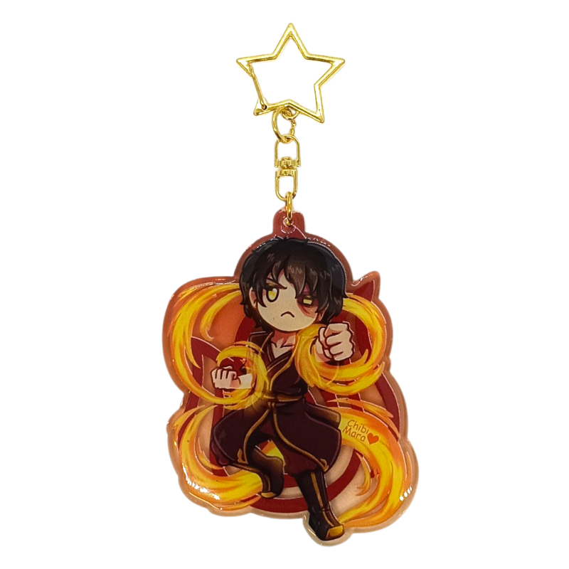  Llavero Acrílico Anime Príncipe Zuko Avatar The Last Airbender Chibi Mara