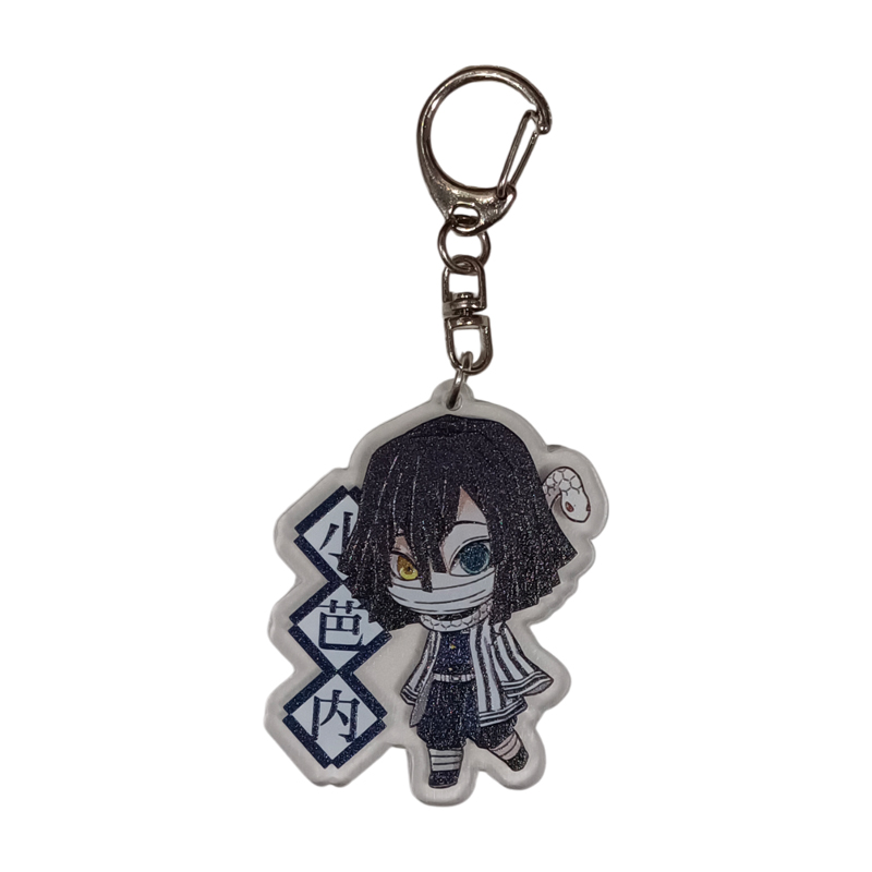 Llavero Acrílico Chibi Obanai Iguro Demon Slayer Kimetsu no Yaiba