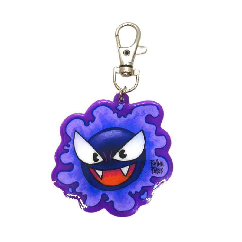 Llavero Acrílico Pokemon Gastly Rainn Paper