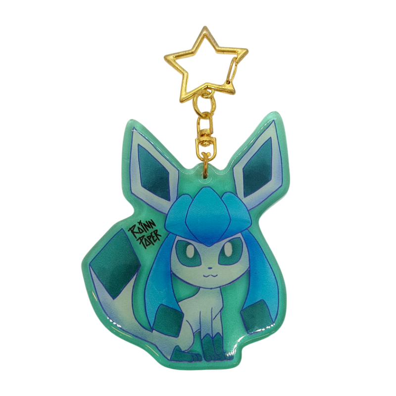 LLavero Acrílico Pokemon Glaceon Rainn Paper