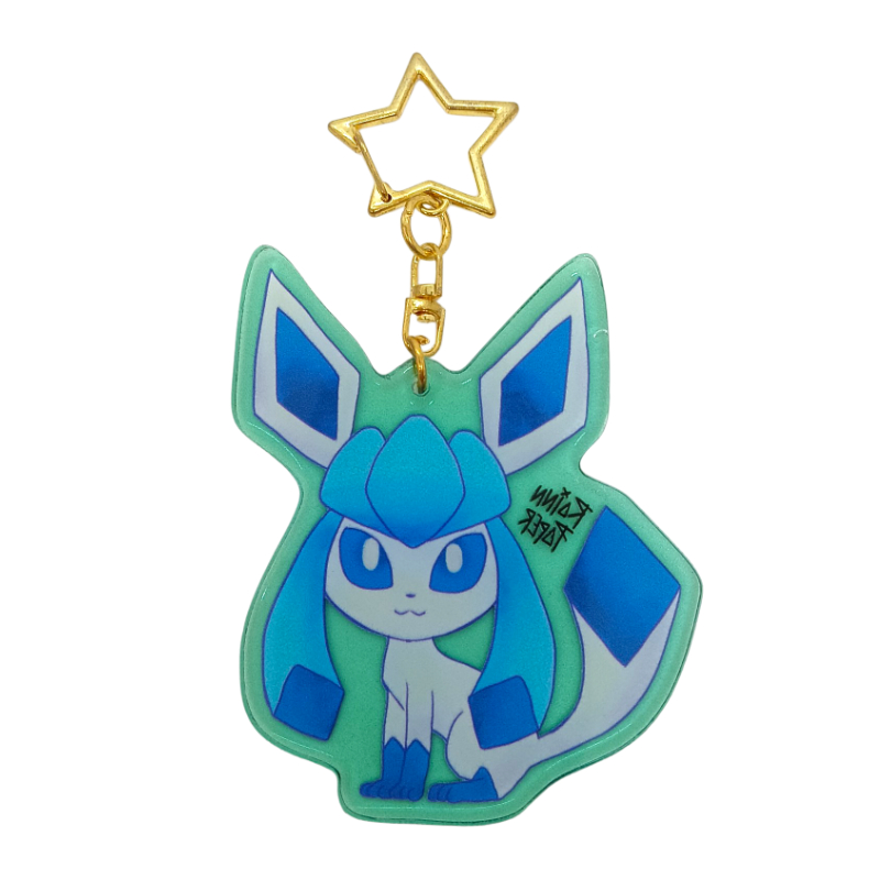  LLavero Acrílico Pokemon Glaceon Rainn Paper