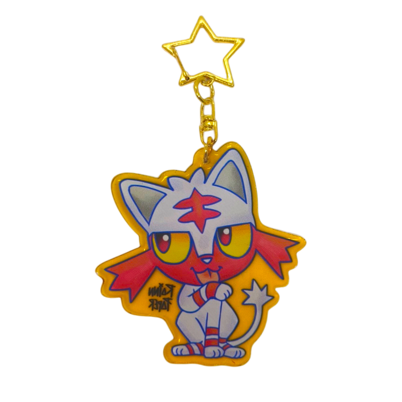 Llavero Acrílico Pokemon Litten Rainn Paper