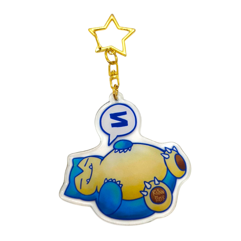  Llavero Acrílico Pokemon Snorlax Rainn Paper