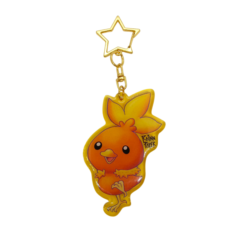  LLavero Acrílico Pokemon Torchic Rainn Paper