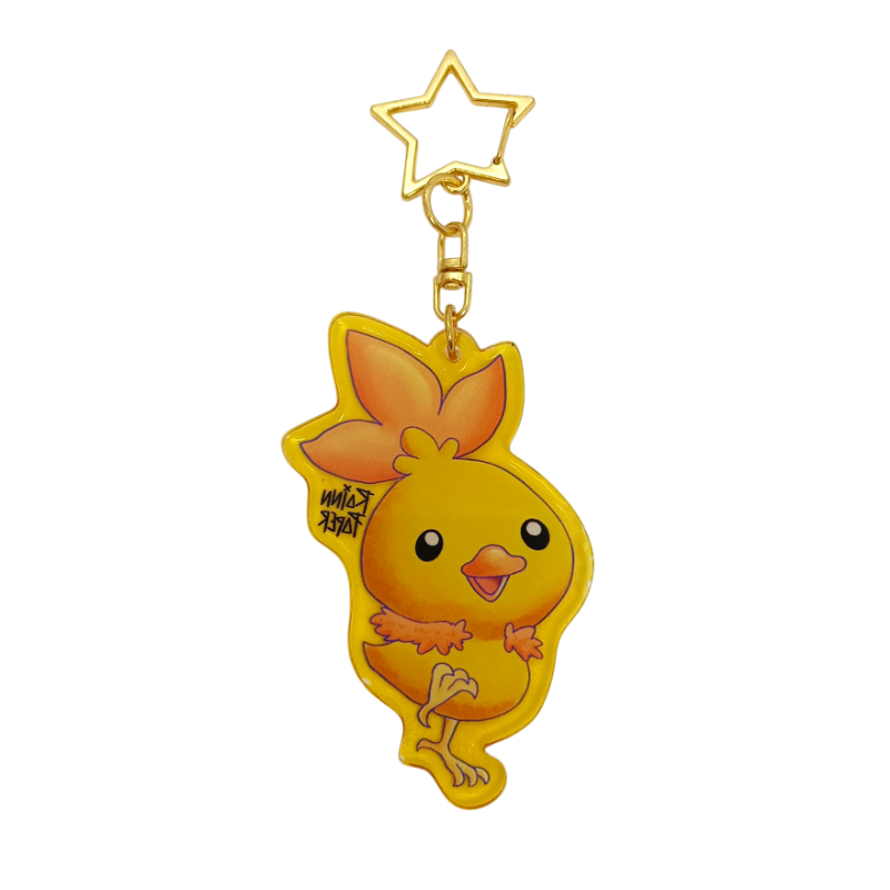  LLavero Acrílico Pokemon Torchic Rainn Paper