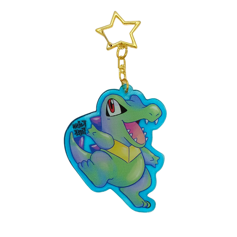 LLavero Acrílico Pokemon Totodile Rainn Paper