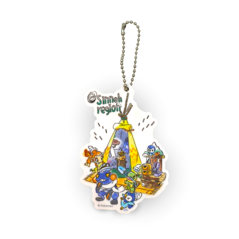 LLavero Acrilico Pokemon World Market Sinnoh Pokemon Center
