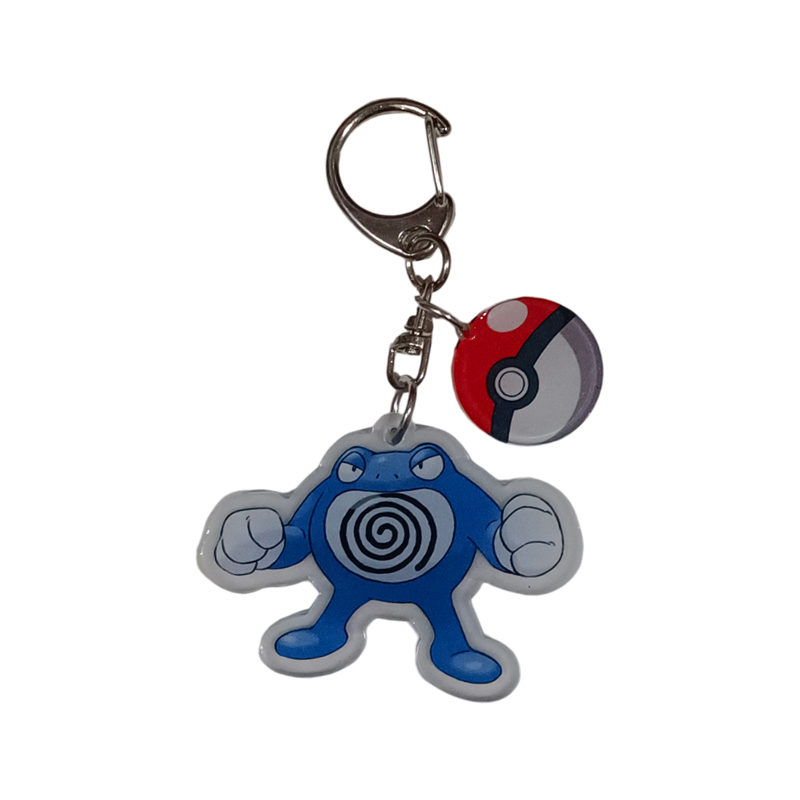 Llavero Acrílico Poliwrath con Pokébola
