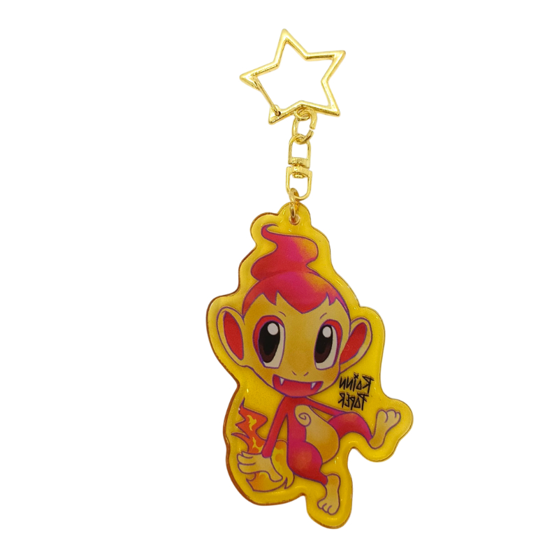LLavero Acrílico Pokemon Chimchar Rainn Paper