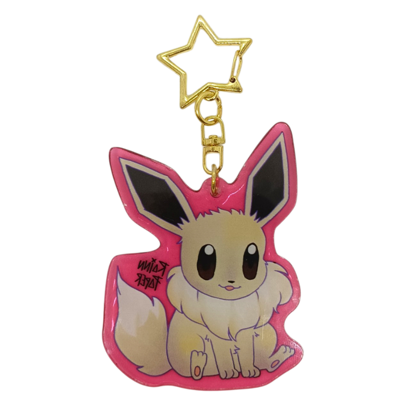  LLavero Acrílico Pokemon Eevee Rainn Paper