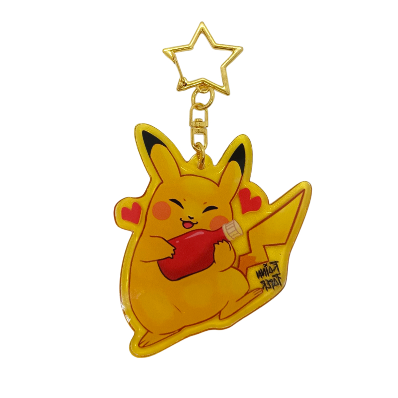   LLavero Acrílico Pokemon Pikachu Rainn Paper