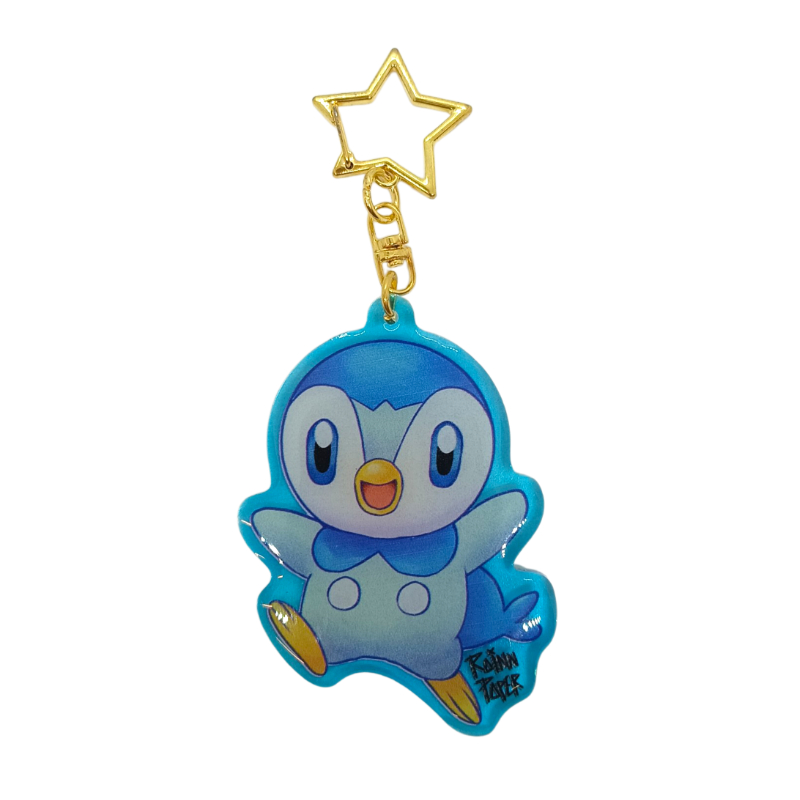  LLavero Acrílico Pokemon Piplup Rainn Paper