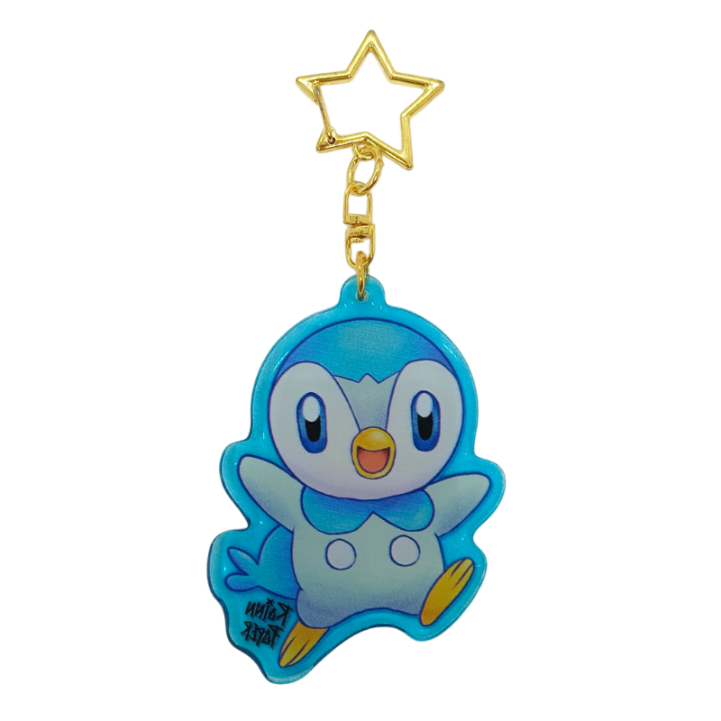  LLavero Acrílico Pokemon Piplup Rainn Paper