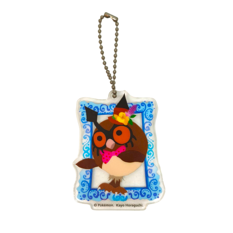 LLavero Acrilico Pokemon Hoothoot Berry's forest Ghost's castle  Pokemon Center