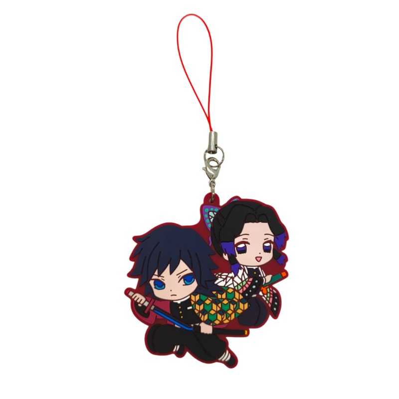  Llavero Anime Silicona Kimetsu No Yaiba Demon Slayer Shinobu Kocho y  Giyu Tomioka