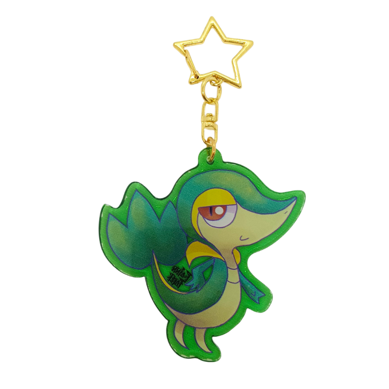 LLavero Acrílico Pokemon Snivy Rainn Paper