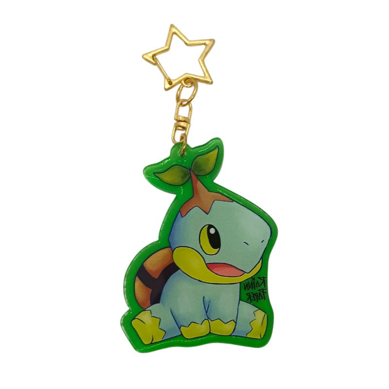  LLavero Acrílico Pokemon Turtwig Rainn Paper