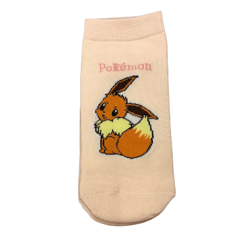 Medias cortas Eevee fondo cremita
