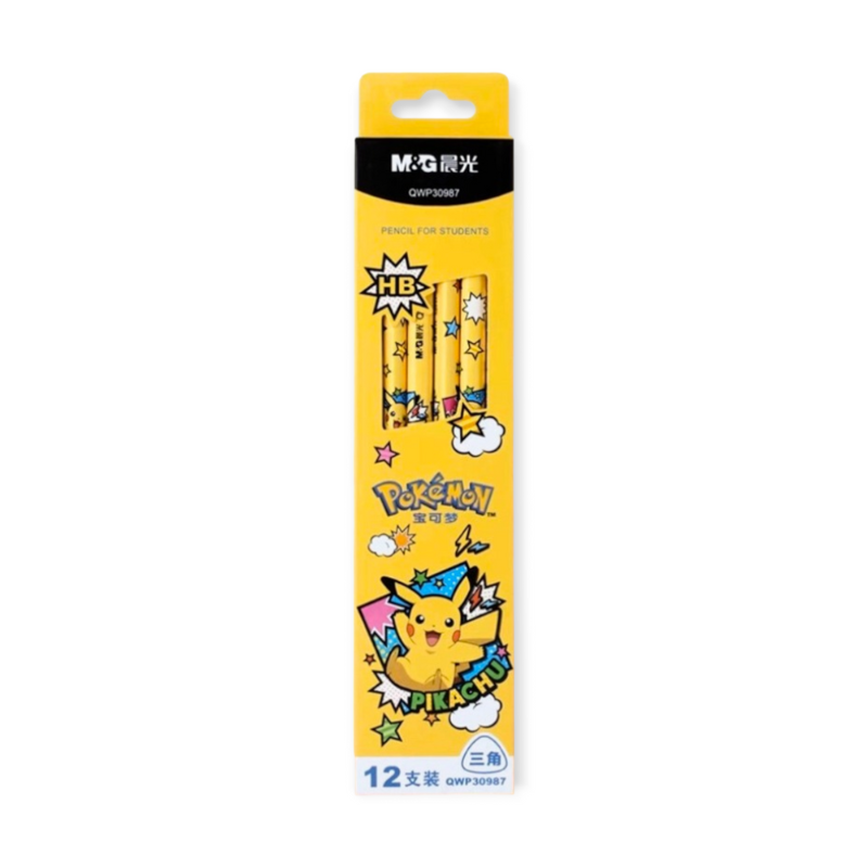 Pack 12 Lápices HB Pikachu Pokemon