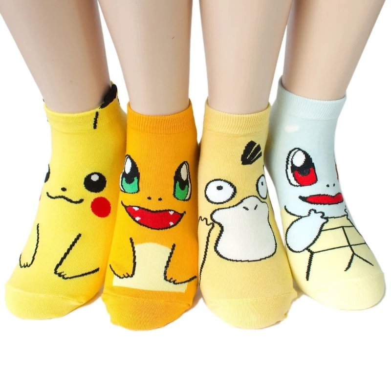 Pack Medias Cortas Pikachu Charmander Squirtle Psyduck